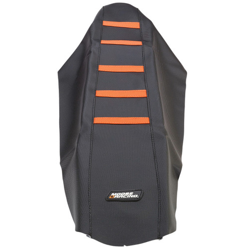Moose Black/Orange Ribbed Seat Cover (0821-1791)