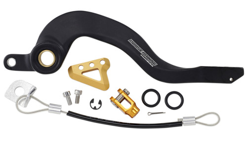 Moose Rear Brake Pedal w/Gold Peg Suzuki RM-Z 250/RMZ 450 (1610-0345)