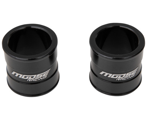 Moose Black Aluminum Front Wheel Spacers (0222-0565)