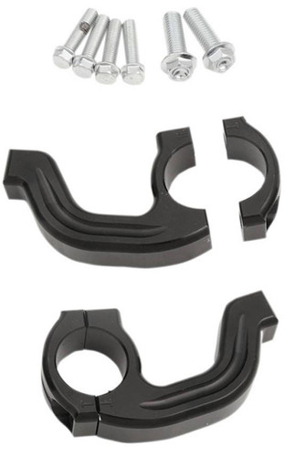Moose Contour Black Inner Mount Clamp for 1 1/8" Twinwalls (0635-1569)