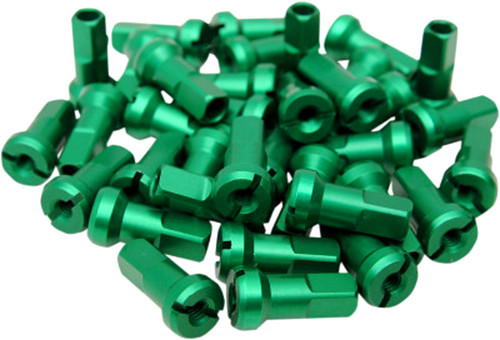 Moose MX1 Billet Spoke Nipples Green 8 gauge (0211-0193)