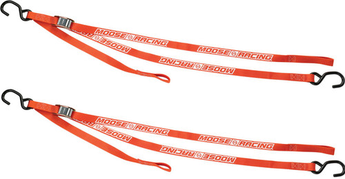 Moose 7' Heavy Duty Orange Tie Downs w/Soft Tie (3920-0358)