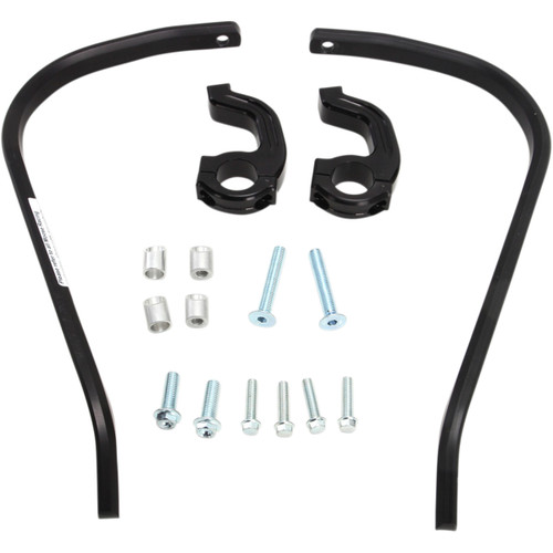 Moose Contour Black Aluminum Handguards for 1 1/8" ODI/WRP (0635-1495)