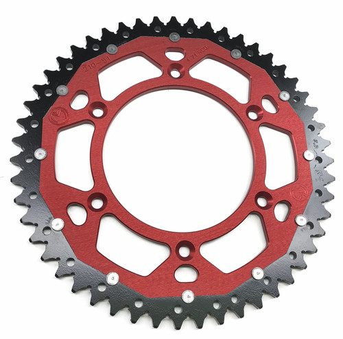 Moose Dual Alloy Rear Sprocket Red 51 Tooth (1210-1471)