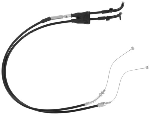 Motion Pro Black Vinyl Coated Throttle Cable Set Stock Length (05-0346)