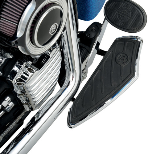 Performance Machine Contour Chrome/Black Driver Floorboards (0036-1000-CH)