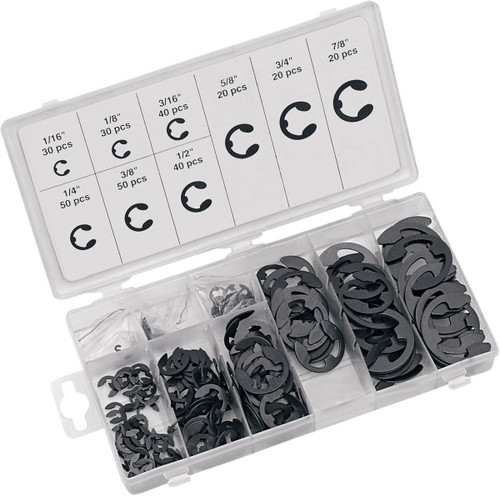 Performance Tool 300 Piece E-Clip Assortment Kit (W5208)