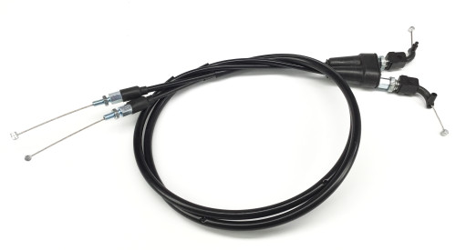 Motion Pro Black Vinyl Coated Throttle Cable Set Stock Length (10-0166)