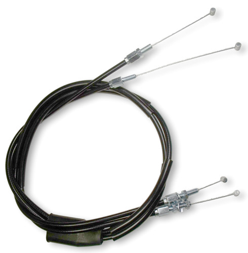 Motion Pro Black Vinyl Coated Throttle Cable Set Stock Length (02-0590)