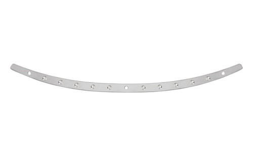 Memphis Shades Stainless Steel Windshield Trim Polised w/Dish (MEM0972)