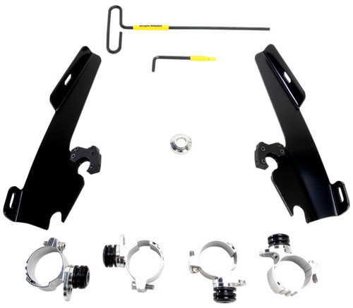 Memphis Shades Batwing Fairing Black Trigger-Lock Mounting Kit (MEB1999)
