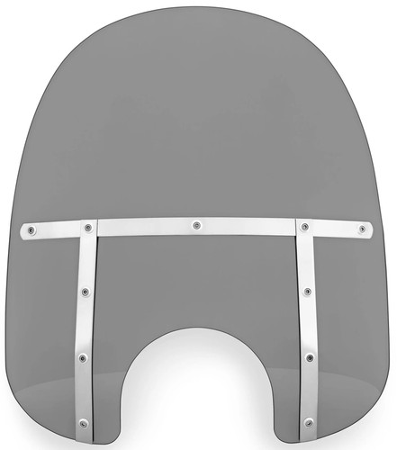 Memphis Shades 19" Fats Smoke Windshield w/9" Cutout (MEM37112)