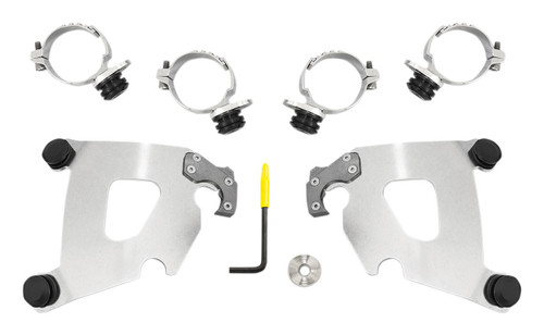 Memphis Shades Trigger-Lock Mount Kit for Cafe Fairings Polished (MEK2015)