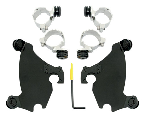 Memphis Shades Black Trigger-Lock Mounting Kit for Gauntlet Fairing (MEB2002)