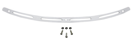Memphis Shades Stainless Steel Windshield Trim Polished w/Slots (MEM0974)