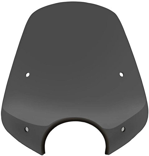 Memphis Shades PopTop Dark Black Smoke Windshield w/9"Cutout (MEP55210)
