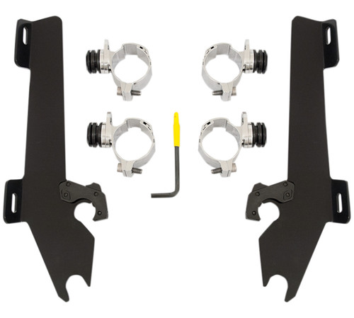 Memphis Shades Batwing Fairing Black Trigger-Lock Mounting Kit (MEK1930)