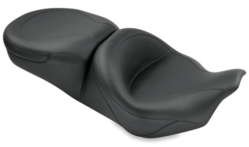 Mustang Touring Black 1-Piece Motorcycle Seat (76033)
