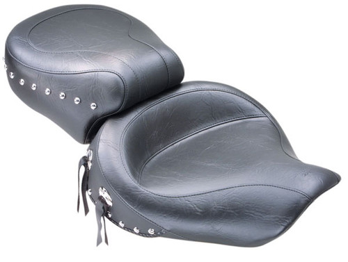 Mustang Wide Studded Black Touring Seat (75530)