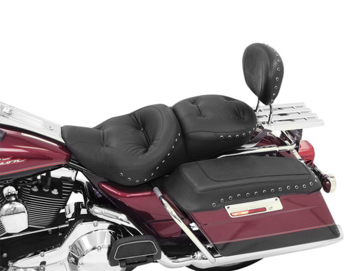 Mustang Regal Touring Black Pearl Center Studded Motorcycle Seat (75466)