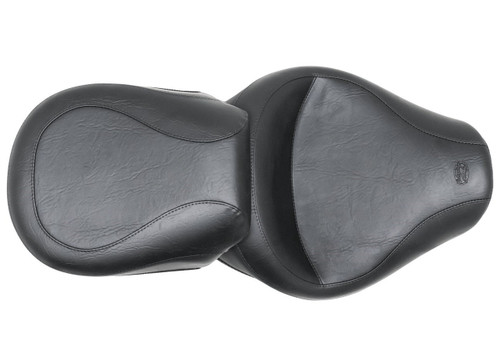 Mustang 2-pc Wide Touring Vintage Black Seat for '04-21 Honda Aero 750 (76521)