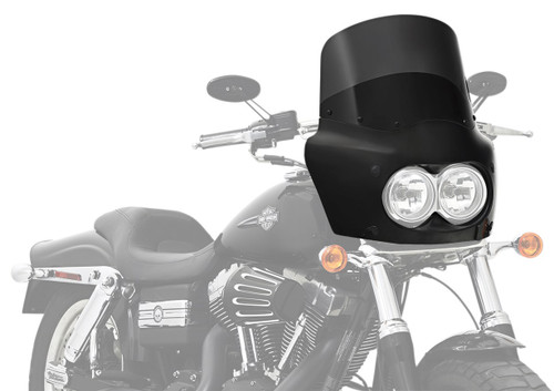 Memphis Shades Road Warrior Gloss Black Upper Fairing (MEM7421)