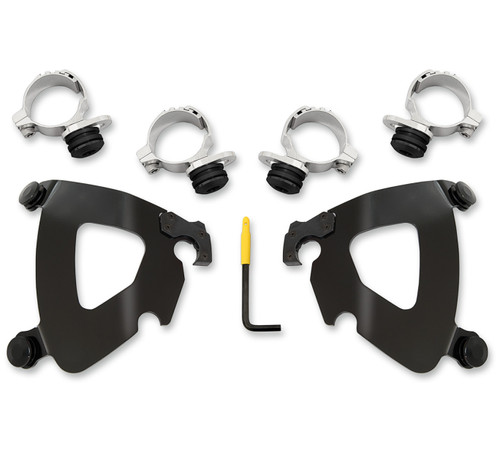 Memphis Shades Black Trigger-Lock Mounting Kit for Gauntlet Fairing (MEB2024)