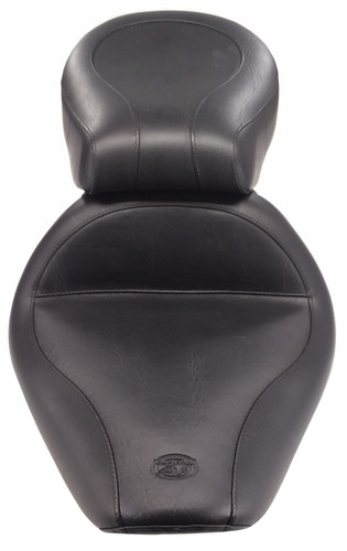 Mustang 1-Piece Wide Touring Black Motorcycle Seat (75105)