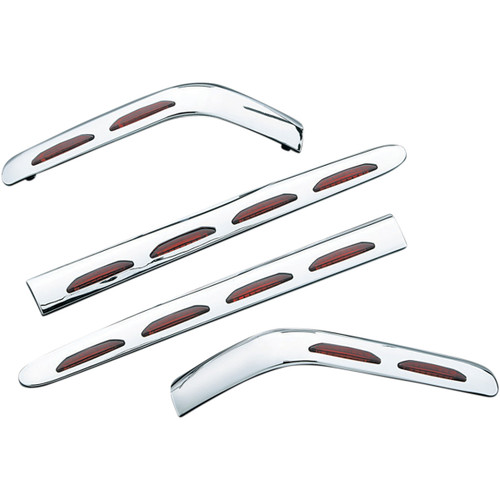 Kuryakyn Lighted Saddlebag Molding Chrome w/Red Lens (3202)