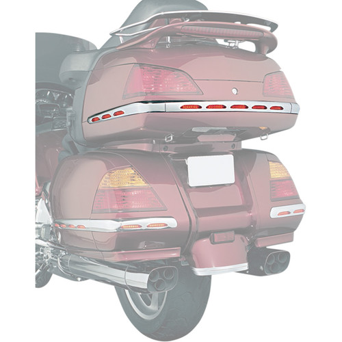 Kuryakyn LED Chrome Trunk Molding Set w/Red Lens (3201)
