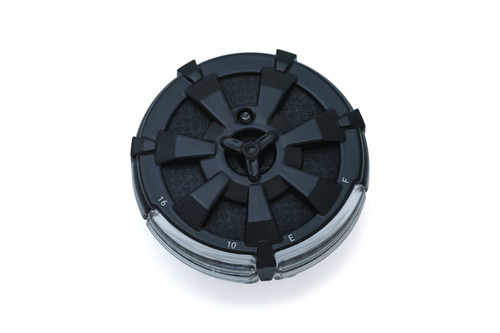 Kuryakyn Alley Cat LED Black Fuel & Battery Gauge (7383)