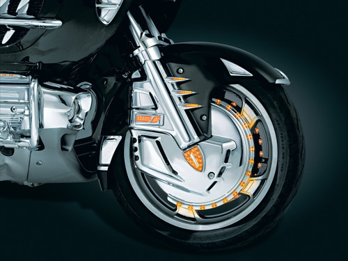 Kuryakyn Chrome Brake Rotor Covers '01-'17 Honda GL1800/'13-'16 F6B (7450)