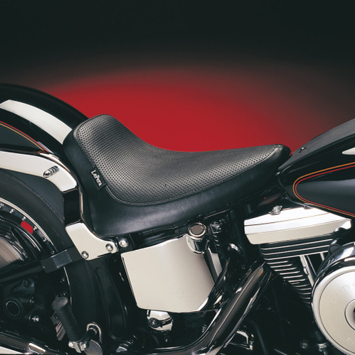Le Pera Silhouette Basket Weave Black Solo Seat for '84-99 Softail (LN-870)
