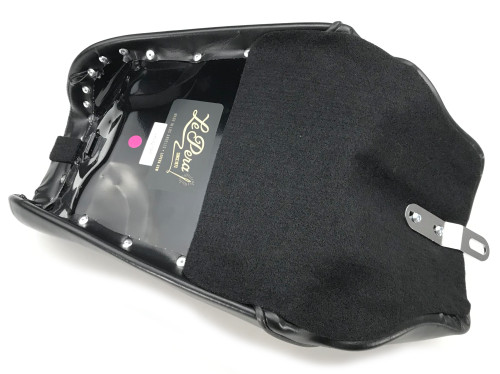 Le Pera Stubs Cafe Pleated Black Seat (LK-421PT)