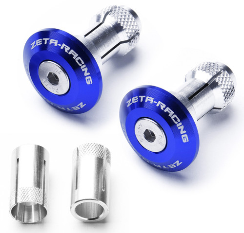 Zeta Blue 35mm O.D. Bar End Plugs (ZE48-7107)