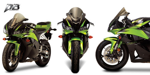 Zero Gravity Double Bubble Windscreen | Dark Smoke | '07-12 CBR600RR (16-407-19)