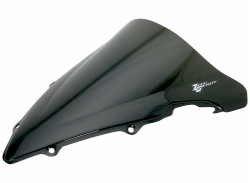 Zero Gravity Double Bubble Dark Smoke Windscreen for 03-05 Yamaha R6 (16-578-19)
