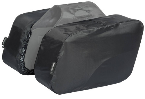 Tourmaster Nylon Cruiser III Slant Saddlebag Black Large Rain Covers (HT-17124)