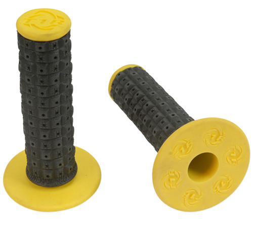 Torc1 Enduro Dual Compound Black/Yellow MX Twist Throttle Grips (2000-0206)