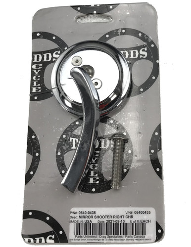 Todds Shooter Chrome Right Mirror (SMR-1)