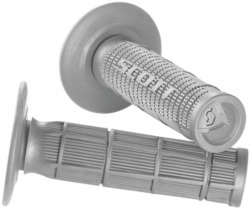 Scott Radial Half Waffle Gray MX Grips (233927-0011)