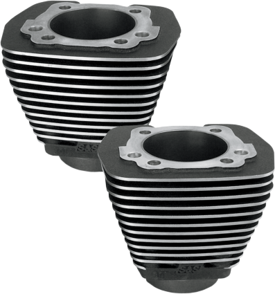 S&S Evo Aluminum Cylinders Black (91-7710)