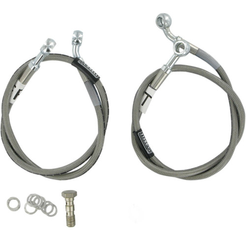 Russell CycleFlex Stainless Steel Front Brake Two-Line Race Kit (R08357S)