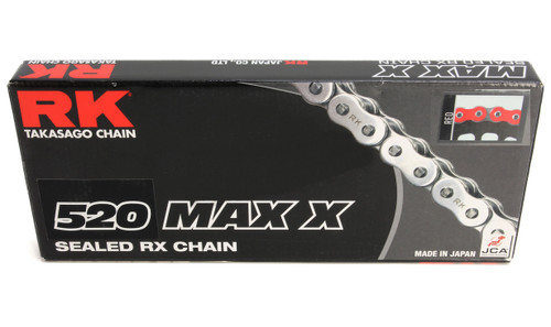 RK 520 MAX-X Chain Red 150 Links (520MAXX-150-RR)