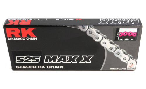 RK 525 Max-X O-Ring Chain Pink 120 Links (525MAXX-120-PP)