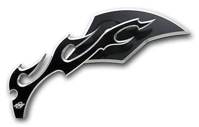 Pro-One Billet Mirror Flame Black Right (104230B)