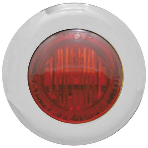 Pro-One Mini Dual Function Marker Lights Red LED w/Clear Lens (402230)