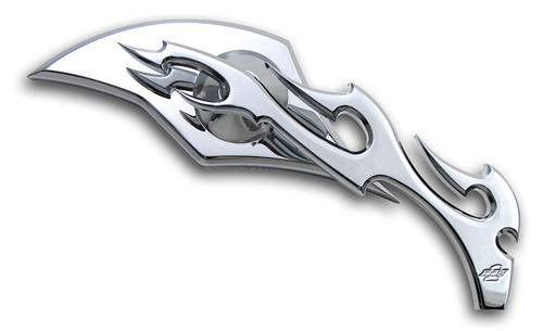 Pro-One Billet Mirror Flame Chrome Left (104220)