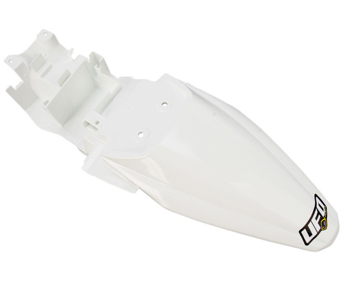UFO Rear Fender | White Plastic | '10-26 Kawasaki KLX110 L/R (KA04715#047)