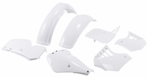 UFO Complete White Plastic Body Kit for 1987-1988 Yamaha YZ125 (YAKIT299@999)